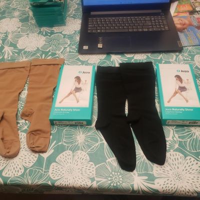 Juzo NATURALLY SHEER 2100 FF REG CALF Stockings Compression 15-20 Size V Color